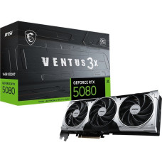 MSI Karta graficzna MSI GeForce RTX 5080 Ventus 3X OC Plus 16GB GDDR7 DLSS4