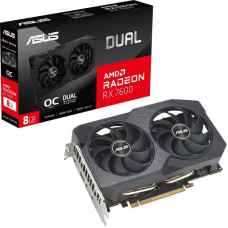 Asus Karta graficzna Asus Dual Radeon RX 7600 OC V2 8GB GDDR6 (DUAL-RX7600-O8G-V2)