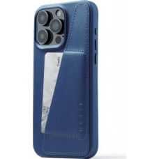 Troubadour Goods Limited Mujjo Full Leather Wallet Case - etui skórzane do iPhone 15 Pro Max kompatybilne z MagSafe (monaco blue)