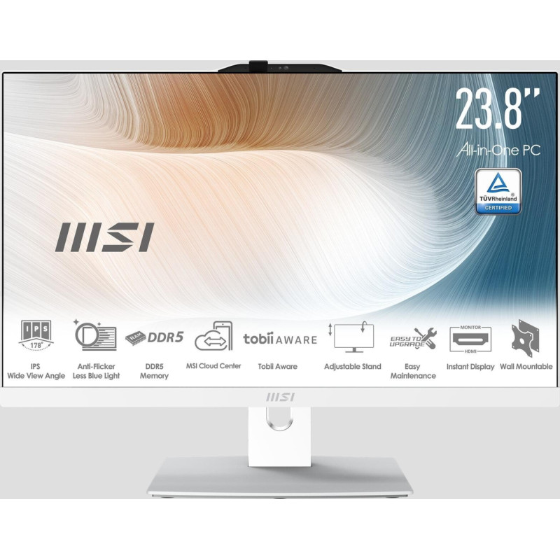 MSI Komputer MSI MSI Modern AM242TP 1M-1207DE i5-120U 16GB white W11P