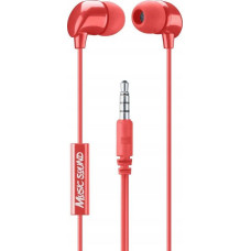 Cellular Line Słuchawki Cellular Line IN-EAR EARPHONES WITH MIC UNIV. RED