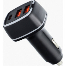 Pavareal Type C PD 20W + 2x USB 4.8A car charger PA-CC65 black