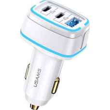 Usams Charger US-CC141 1x USB-A 2x USB-C 4 A (6958444971513)