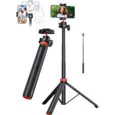 Uurig Phone Camera Tripod 132cm 3d head + Iso foot, Integrated Phone Holder / Tp-02