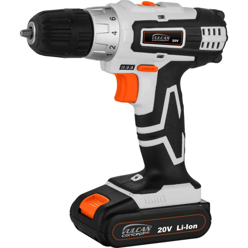 Vulcan DRILL/DRIVER 20V LI-ION, 2 BATTERY CHARGER 3H 2 SPEED