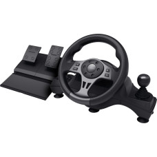 Trust GXT 289 Movi Black USB Steering wheel + Pedals Nintendo Switch, PlayStation 4, Xbox One S, Xbox One X, Xbox Series S, Xbox Series X