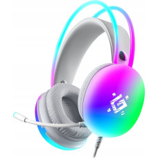 Defender Headphones Headphones with microphone IGNIS backlit Gaming USB RGB white + GRA