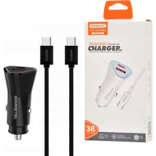 Somostel CAR CHARGER 38W CABLE TYPE-C BLACK SMS-A92 QUICK CHARGE USB-C QC 3.0