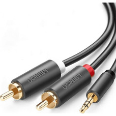 Ugreen Kabel Ugreen Jack 3.5mm - RCA (Cinch) x2 1.5m czarny (UGR509BLK)