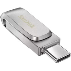 Sandisk Ultra Dual Drive Luxe USB flash drive 128 GB 3.2 Gen 1 (3.1 Gen 1) Stainless steel