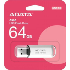 Adata Pendrive ADATA Pendrive C906 64GB USB2.0 biały