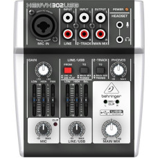 Behringer X302USB audio mixer 5 channels