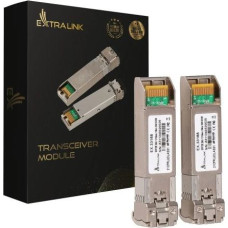 Extralink Module SFP28 25G 2-Pack 25Gbps,LC/UPC Duplex, 1310nm, 10km, single mode, DOM