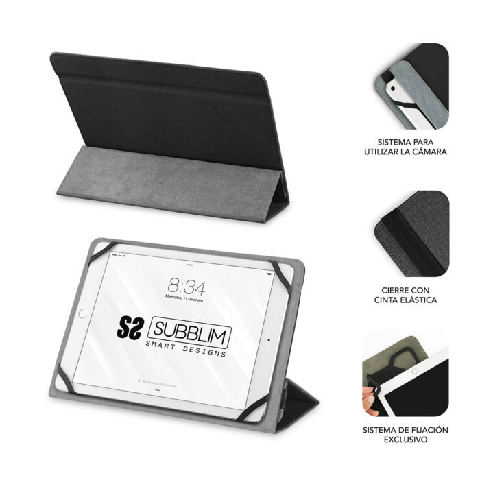 SUBBLIM UNIVERSAL FREECAM TABLET CASE 10.1''- 11'' BLACK - Image 4